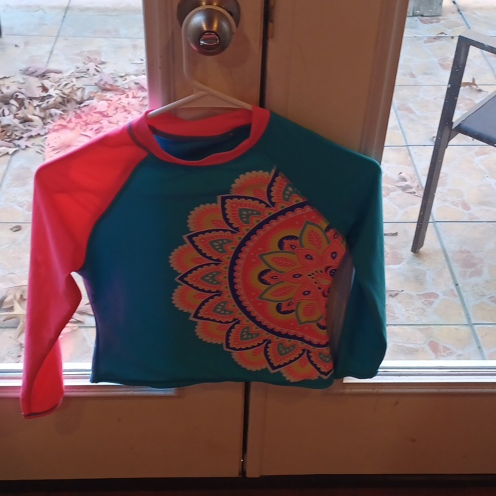 Vibrant swim shirt